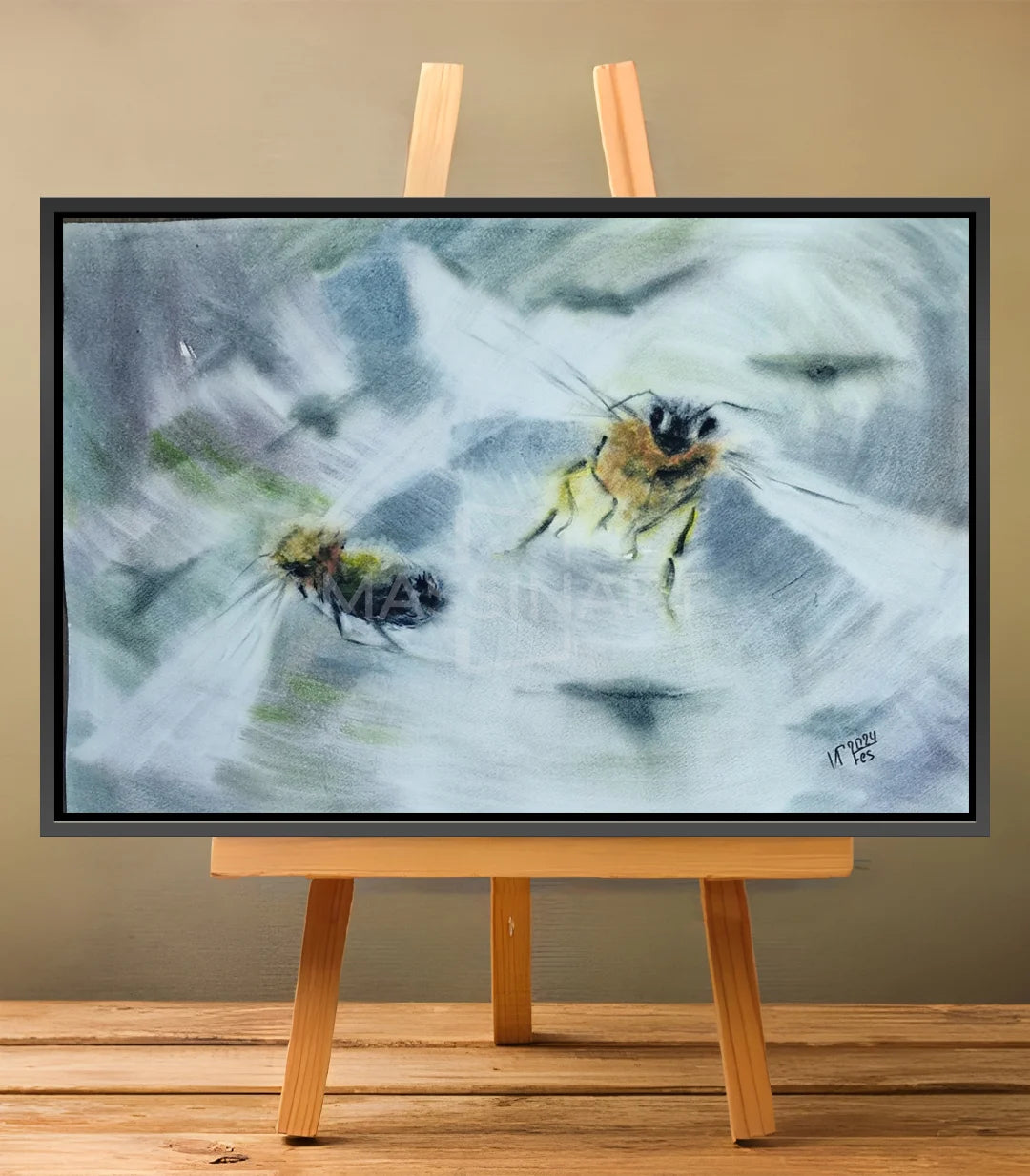 Vibrations Invisibles - signé par l'artiste Iryna.